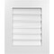 Ekena Millwork Vertical Surface Mount PVC Gable Vent: Functional, w/ 3-1/2"W x 1"P Standard Frame, 20"W x 24"H GVPVE20X2401SF - alternate 1
